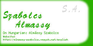 szabolcs almassy business card